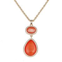 Lureme Hot Jewelry Witches of East End Orange Cateye Pendant Necklace for Women and Girls