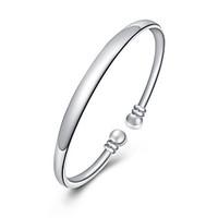 lureme Bracelet Bangles Sterling Silver Circle Natural Friendship Fashion Punk Wedding Party Engagement Jewelry Gift Silver