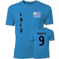 luis suarez uruguay flag t shirt blue