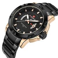 Luxury Brand Men Sports Watch Male Casual Full steel Date Wristwatches Men\'s Quartz Military Watch Bracelet Watch Unique Creative Watch Gift Box