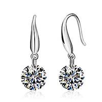 lureme korean fashion 925 sterling silver aaa zircon earringsimitation ...