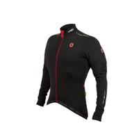 Lusso Aqua Repel Cycling Jacket - Black / Red / Small