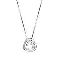 lureme Women\'s Pendant Necklaces Diamond Heart Rhinestone Alloy Unique Design Dangling Style Sexy Crossover Hip-Hop Jewelry ForWedding Party