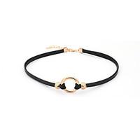 lucky doll womens choker necklaces leatherette chrome unique design je ...