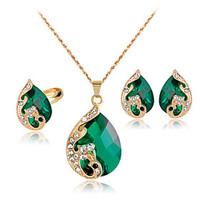 Lucky Doll Crystal / Alloy / Rhinestone / Rose Gold Plated Jewelry Set 3 pcs Party / Daily 1set