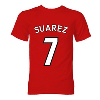 luis suarez liverpool hero t shirt red