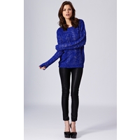 Lurex Thread Knit Jumper