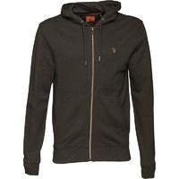 LUKE 1977 Mens BBE Zip Through Hoody Marl Lux Olive