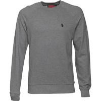 LUKE 1977 Mens Honey Guy Crew Neck Jumper Mid Marl Grey