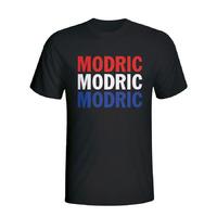 luka modric croatia player flag t shirt black