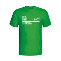 luis nani sporting lisbon squad t shirt green kids