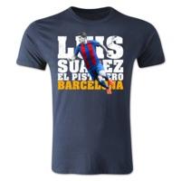 luis suarez barcelona player t shirt navy kids