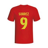 luis suarez barcelona hero t shirt red kids