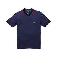 Luke Sports Mead Pique Navy Polo Reg