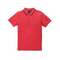 Luke Sport Mead Pique Marina Red Polo L