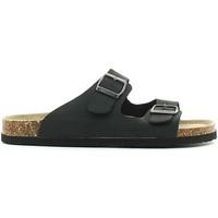 lumberjack sm11506 006 d05 sandals man black mens sandals in black