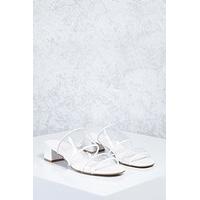 Lucite Strap Heels