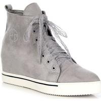 lu boo szare na z koronk szpic womens low ankle boots in grey