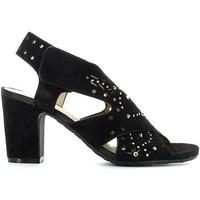 luca stefani 270312 high heeled sandals women womens sandals in black