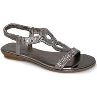 Lunar JLH882 Samantha Womens Sandal women\'s Sandals in black