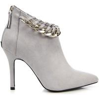 lu boo szare z acuchem womens low ankle boots in grey