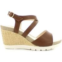 lumberjack sw31006 003 s01 wedge sandals women brown womens sandals in ...