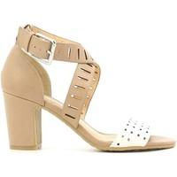 luca stefani 120403 high heeled sandals women womens sandals in beige