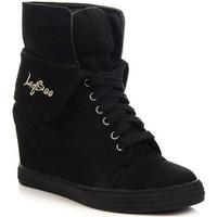 Lu Boo Czarne Sneakersy Wywijane NA women\'s Low Ankle Boots in black