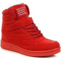 lu boo czerwone sneakersy na womens low ankle boots in red