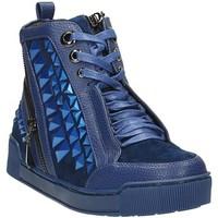 luciano barachini 5103b sneakers womens shoes high top trainers in blu ...