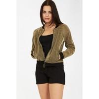 LUREX GOLD BOMBER JACKET