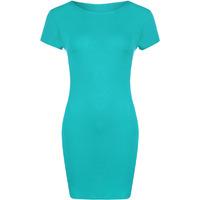 Luella Bodycon T-Shirt Dress - Turquoise