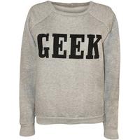 lucinda geek print sweatshirt grey