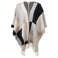 Luxury Cashmere Wrap (Neutral/Black / One Size)