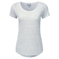 Luxury Linen T-Shirt (Navy Geo Dot Print / 12)