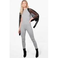 Lucinda High Neck Unitard - grey