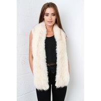 luxe faux fur knitted gilet