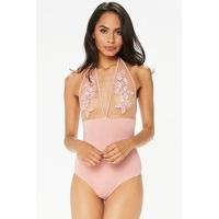 Luna Rose Mesh Crochet Detail Bodysuit