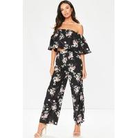 Lucy Black Floral Two Piece Set