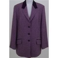 Lucia - Size: 16 pink & purple check jacket