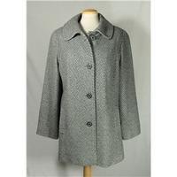 luxury wool blend coat marks and spencer size 16 grey casual jacket co ...