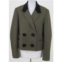 luella size 16 olive green wool jacket
