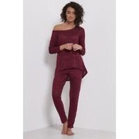 Lucky Back Bow Tie Loungewear Knitted Hi Lo Tracksuit