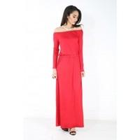 Lucy Off Shoulder Long Sleeve Maxi Dress