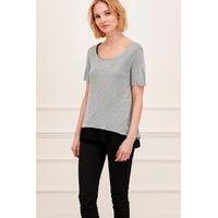 Lucille Jersey Pleated Hem Top