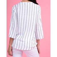 LUREX - Blue and White Striped Blouse