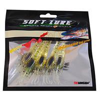 Luminous Craws Shrimp Soft Bait fishing lures (5 Pieces/Pack)
