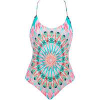 Luli Fama 1 Piece Multicolor Swimsuit Dream Catcher women\'s Swimsuits in Multicolour