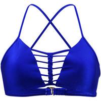 Luli Fama Blue Bra Swimsuit Kiss The Wave women\'s Mix & match swimwear in blue