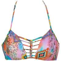 Luli Fama Multicolor Bra Swimsuit Boho Chic Criss Cross women\'s Mix & match swimwear in Multicolour